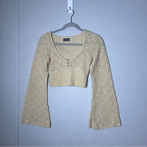 Urban Outfitters Tops - Urban Outfitters Tan Knit Sweater